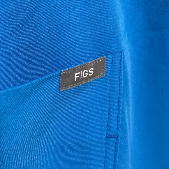 Figs Vibrant Blue Scrub Pants High Waisted Zamora Joggers Women’s Size Large - Picture 13 of 16